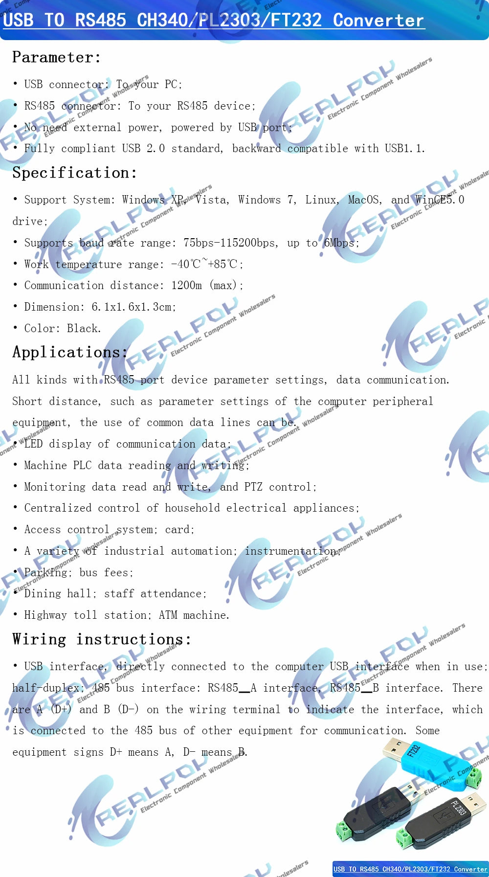 TTL Turn To RS485 Module Hardware Automatic Flow Control Module Serial UART Level Mutual Conversion Power Supply Module 3.3V 5V