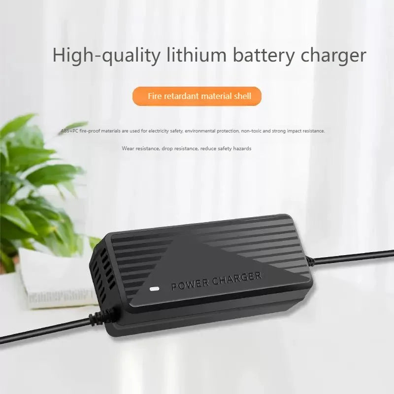 12.6V 5A 6A 18650 Lithium Battery Charger for 21V 3A 4A with Cooling Fan Li-ion Battery Fast Charging Charger Double Line DC 5.5