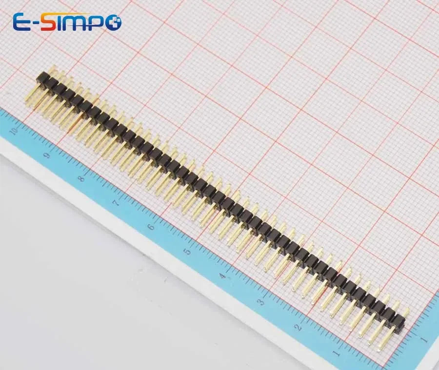 30pcs 2.54mm 2x40P Double Dual Row PCB Straight Rohs Gold L8.5-11-13-15-17-19-21-23-30-40mm Long Short Male Pin Header Connector