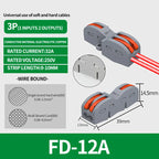 10/100Pcs Lever Wire Connectors, Compact Splicing Wire Connector, 2 3 5 Way Electrical Connectors, for Quick Connect 28-12 AWG