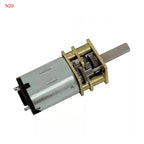 DC 3V/6V/12V N20 N30 Mini Metal Gear Motor Straight Output Shaft 15-1000RPM Slow Speed High Torque WormAll Metal gearbox Motor