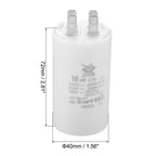 CBB60 8uf-100uf Running Capacitor AC 450V 4 Pins 50/60Hz Double Insert Cylinder Bottom for Air Conditioning Water Pump Fan Motor