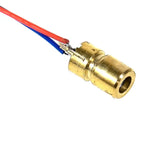 Latest 10pcs Adjustable Mini Laser Pointer Diode RED Dot Laser Diod Circuit 3V/5V 5mW 650nm Module Pointer Sight Copper Head