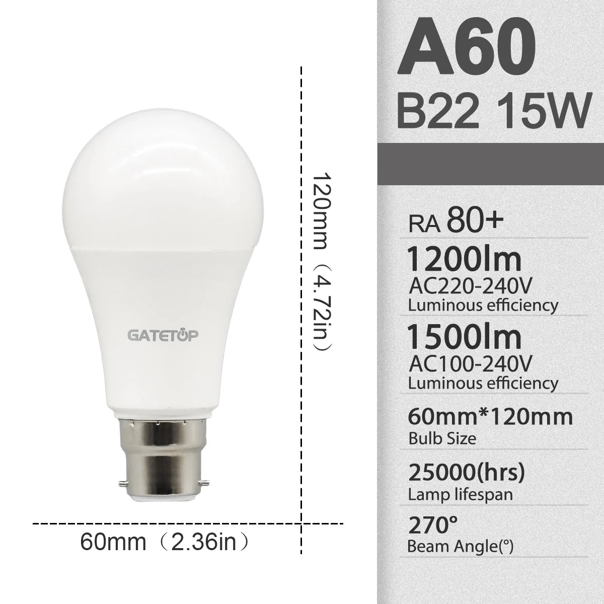10Pack B22 LED bulb Lamp 220V 110V No flicker 8W 9W 12W 18W 24W Hight birght Warm lighting for home derection