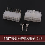 5Sets Molex 4.2mm Automotive Wire Connectors Plug 5557 Series RA Wafer Female Terminal 2-24P Housing for Electrical Wiring