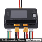 ToolkitRC M6D V3 500W 15A DC Dual Channel MINI Smart Charger Discharger For 1-6S Lipo Battery FPV Model Spare Part Replace