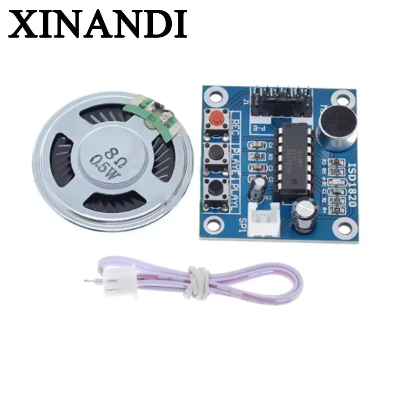 1-10pcs ISD1820 Voice Recording Recorder Module With Mic Sound Audio Loudspeaker Microphones