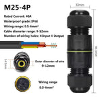 Heavy Duty Quick Connect Terminal Block T-type, IP68 Waterproof 2/3/4/5Pin for Secure & Fast Damp-Proof Wiring Connector
