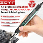 ZOYI ZT-T12 Multi-Protocol Smart Constant Temp Portable Soldering Iron High Power 100W Home Small Repair Welding Tool