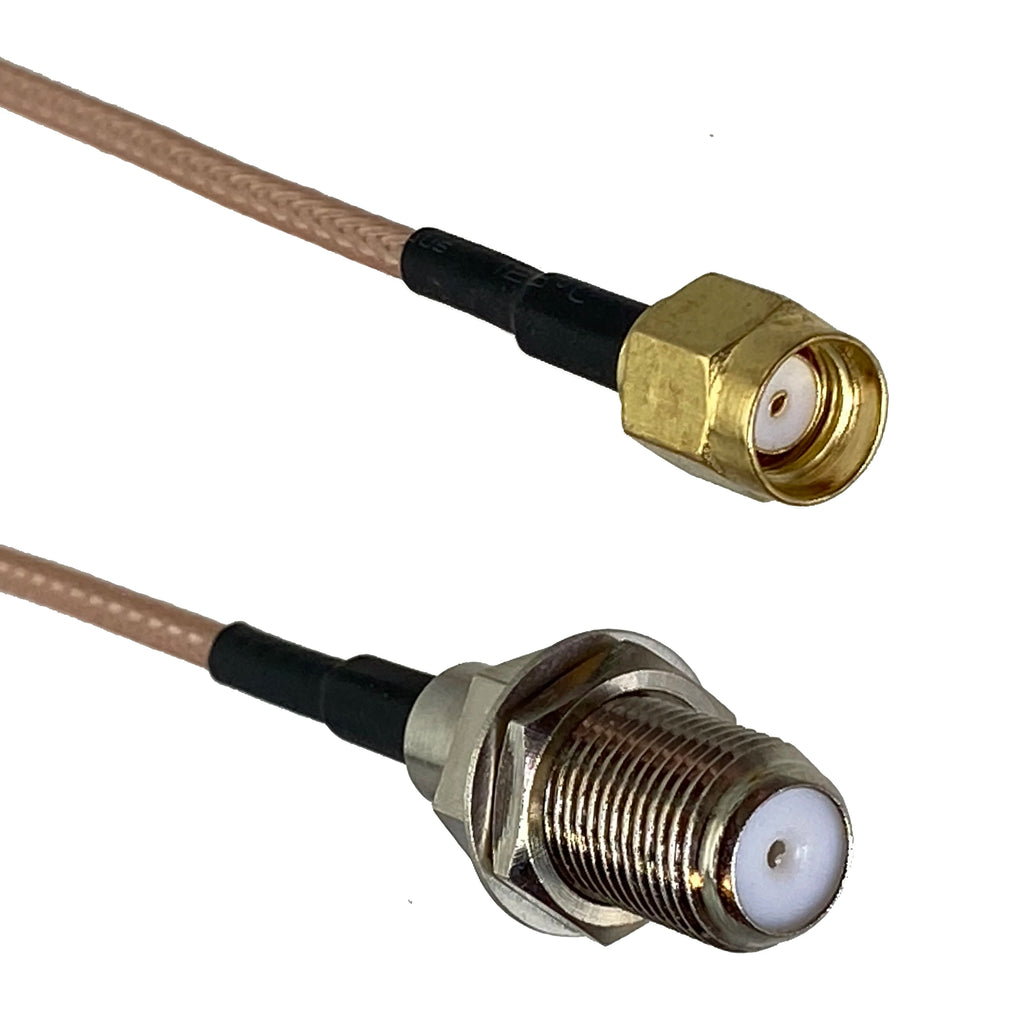 RG316 F TV to F SMA RP SMA Male plug & Female jack Straight & Right Angle RF Jumper pigtail Cable 4inch~10FT
