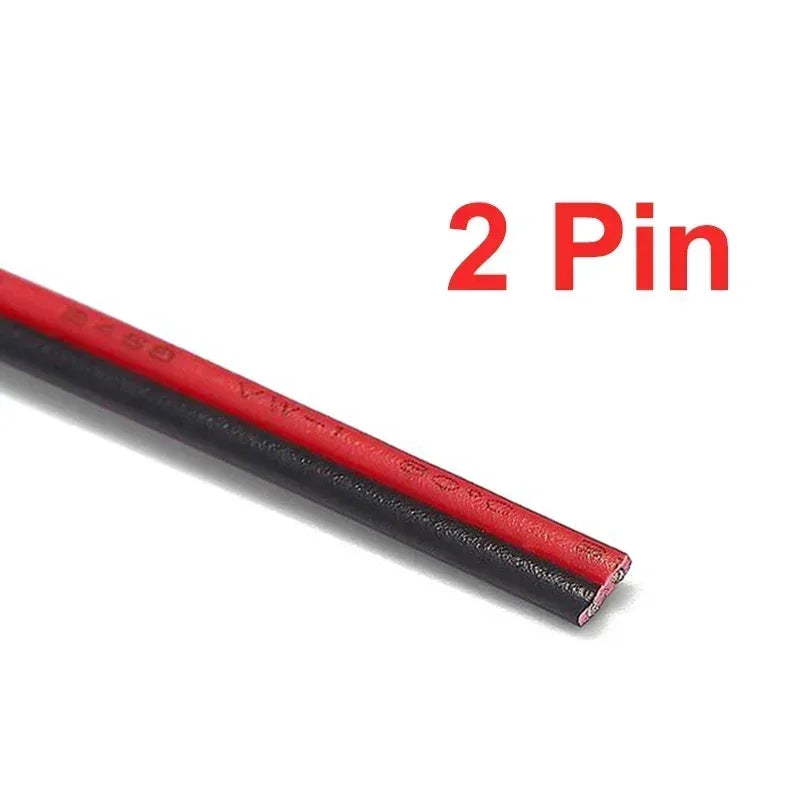 18 20 22 AWG LED Strip Wire 2/3/4/5/6pin 5V 12V Extension Electric Cable For WS2812B 5050 RGB RGBWW LED Lights Car Speakers Auto