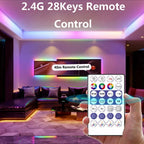 WS2812B LED Strip Bluetooth Wifi Music Controller Kit Individually Addressable Smart RGB LED Tape 30/60/74/96/144Leds/m USB DC5V