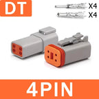 Deutsch DT/DTM/DTP/DTF Multi-Pin Waterproof Connector | 22-14AWG Sealed Plug for Heavy Duty Truck & Bus Electrical Systems