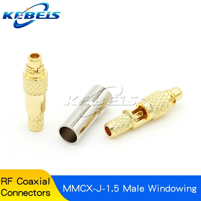 2PCS MCX-JW-1.5 Male Head MMCX-J-K-1.5 MCX MMCX Connector MMCX-JB2 Crimping RG316/405 Feeder Connector Right Angle Elbow