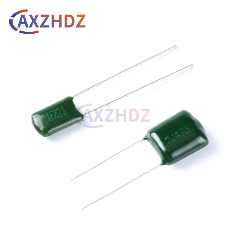 50PCS Polyester Film Capacitor 100V 250V 400V 630V 1000V 2A 2E 2G 2J 3A 102J 103J 104J 154J 224J 222J 332J 472J 223J 683J 823J