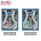 EARU 1Pcs LY2NJ HH62P Small Electromagnetic Relay 10A 8PIN Coil Power Relay DC12V DC24V AC110V AC220V With Socket Base DIN Rail
