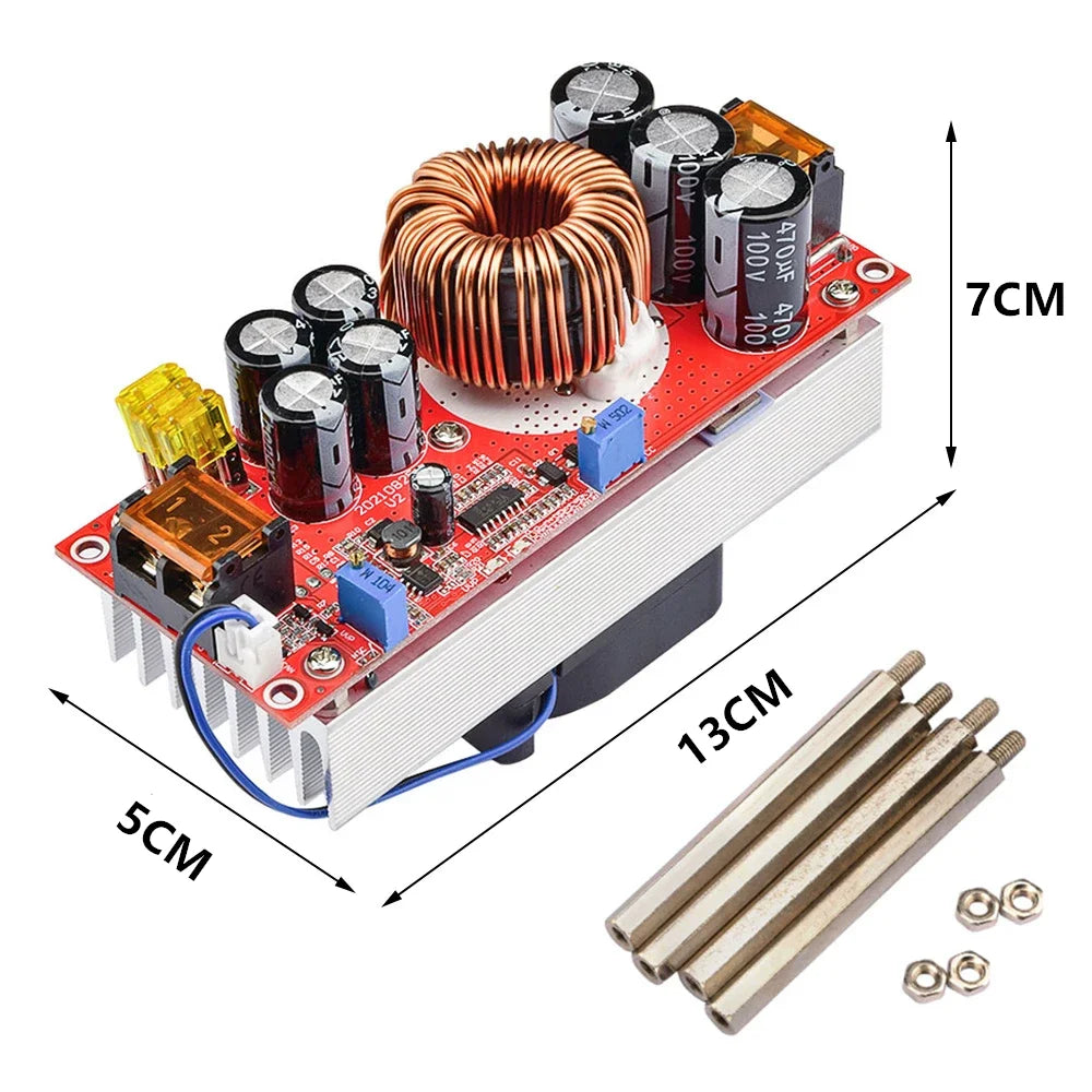 1800W DC-DC Boost Converter Module Adjustable Constant Voltage and Current Power Supply 1800W Gadgets Gizmos