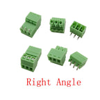 5Pair 15EDG 3.5 mm KF2EDG 3.5mm PCB Screw Terminal Block Connector Right Angle / Straight Needle Plug Pin Header Socket 2-12 Pin