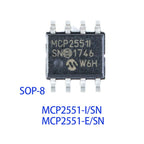 10PCS MCP2551-I/SN MCP2551-E/SN MCP2551 SOP8 IC Chip