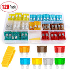 Nilight 120PCS Standard Blade Fuse Kit, ATC/ATO Automotive Fuse Assortment (5A-30A) with 5PCS 12AWG Inline Fuse Holders for Car, Truck, RV, Boat & Motorcycle