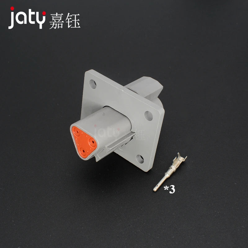 Deutsch Waterproof Connector with Fixed Flange Plug DT04-2P-L012 DT04-4P-L012 DT04-6P-L012 DT04-8P-L012 DT04-12P-L012 DT06-2S