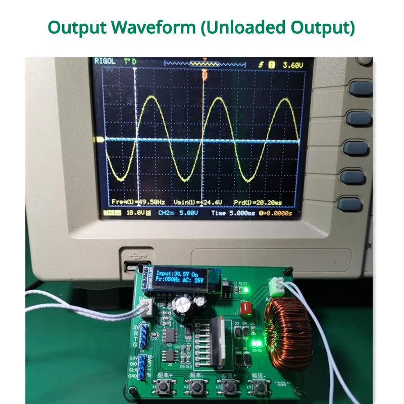 STM32F030F4P6 Core Unipolar SPWM Single Phase Inverter Development Board 2-200Hz Integrated Full Bridge Pure Sine Wave Module