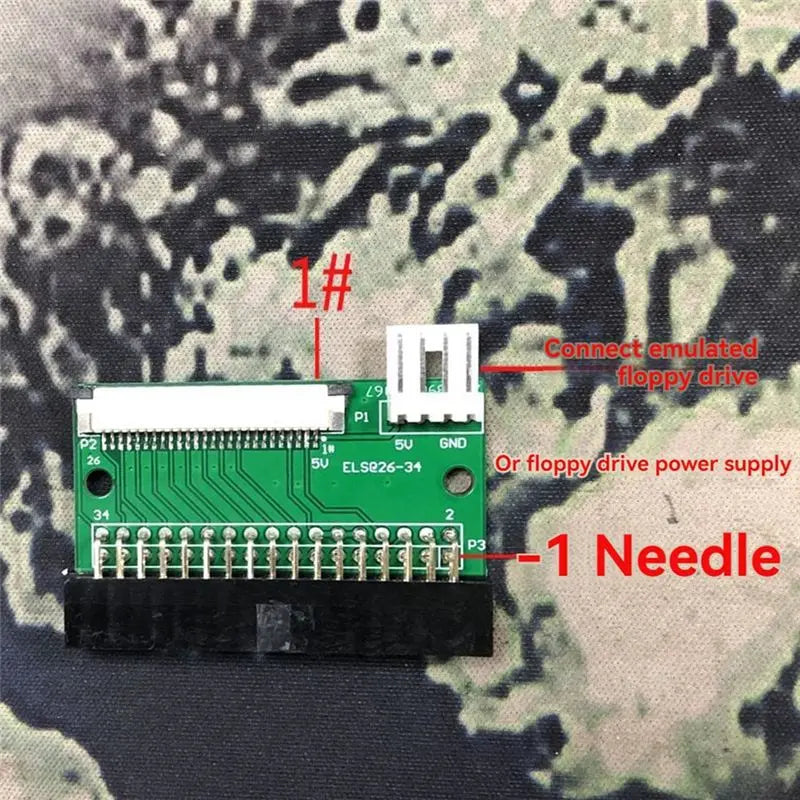 Essential USB to 34Pin 26Pin Floppy Converter Cable 1.0MM FFC/FPC 34P to 26P USB to FLOPPY Disk Connector 896C
