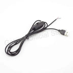 LED Strip USB Connector Cable Extension 2 Pin Power Supply Wire On/Off Switch Electrical 5V Wire For LED Lighting
