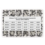 480PCS 24Values TO-92 Transistor Kit S8050 S8550 BC547B 2N5401 2N5551 2SC1815 C945 2N2222 2N3904 2N3906 S9015 New Assortment Box