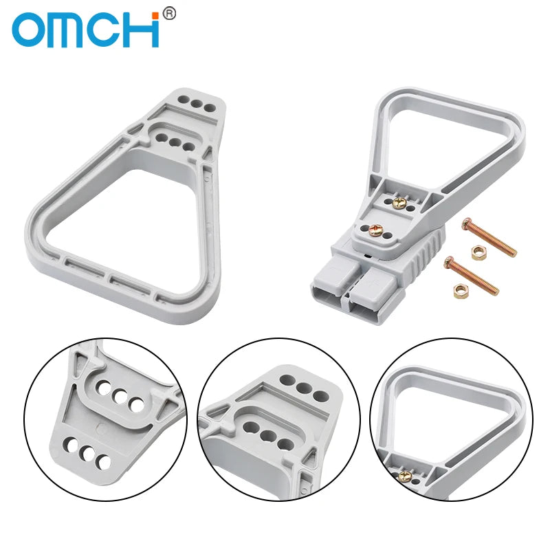 OMCH 50A 120A 175A 350A Double Pole with Copper Contact Power Connectors Accessories Handle Soft Rubber Dust Cover