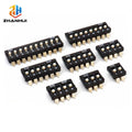 5Pcs/Lot 2.54mm SMD DIP Switch KM‑01 KM Series Gold Plated Pin 2/3/4/5/6/8/10Pin Patch Switch PCB Board Adjustable Toggle Switch