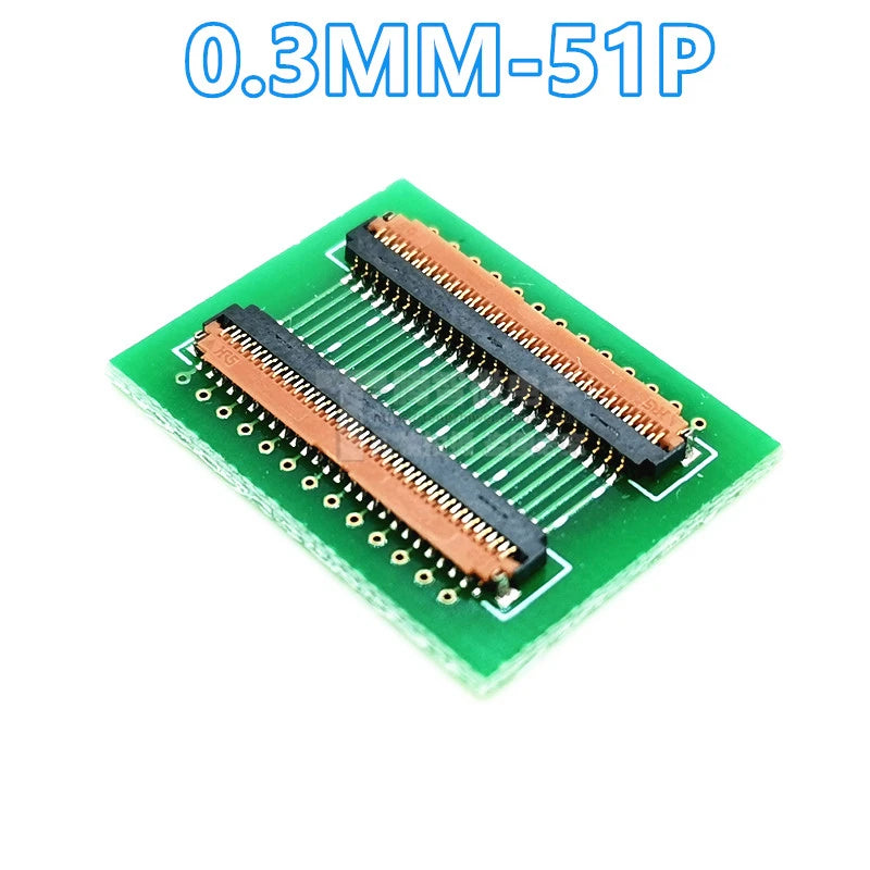 FPC FFC Flexible Flat Cable Extension Connection Board 0.3 MM PCB Pitch 25 31 39 45 51 PIN Connector FPC Adapter