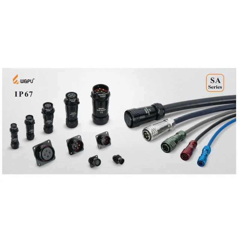 WEIPU SA28 SA2810/P Male Plug Industrial Aviation Waterproof Connector M28 2Pin -35Pin High Current 50A 25A Charge Signal Solder