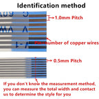 FPC FFC Ribbon Flexible Flat Cable 4P/6P/8P/10P/12P/14P/16P/18P/20 Pin Pitch 0.5MM 1.0MM AWM 20624 80C 60V 6/10/15/20/25/30/40CM