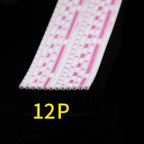 1/2/5M UL2468 Flat Ribbon Cable 26AWG Red White PVC Wire 2.54mm Pitch 4P-12P LED Display Screen Connection Line