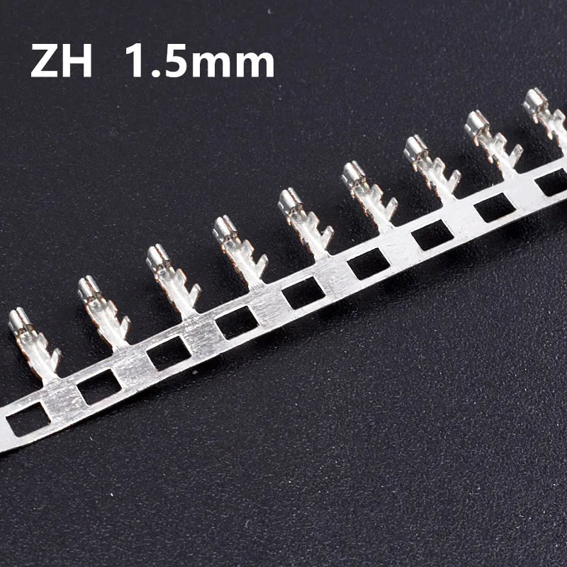 200pcs Electronic Wire Pressing Terminals, XH2.54 PH2.0 CH3.96 VH3.96 KF2510 Dupont SM ZH1.5 JST SH1.0 Connectors Metal Pins