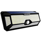 LECLSTAR Solar Outdoor Lights - 268 LED Security Lights with 4 Wide Angle, Waterproof 3 Modes Motion Sensor Lights for Outdoor
