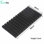 Aluminum Heatsink Radiator Heat sink for Electronic RAM Chip LED SSD Cooling With Thermal Conductive Tape