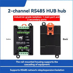 Waveshare Industrial Isolated 2-CH RS485 Hub Repeater 1-RS485 To 2- RS485 Network Relay/Control/Isolation RS485-HUB-2P-ABVP