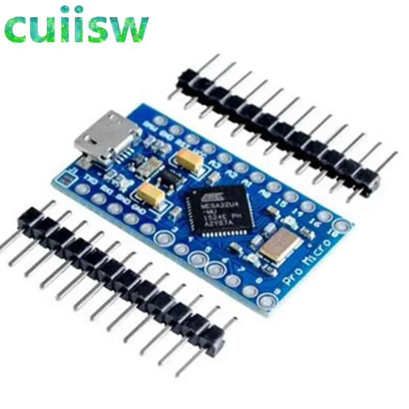 Pro Micro ATmega32U4 5V 16MHz Reemplazar ATmega328 Para Arduino ATMega 32U4 Pro Mini Con Cabezal De Pines De 2 Filas
