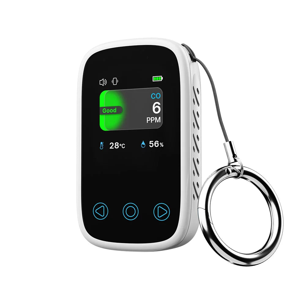 3 in 1 CO2 Air Quality Detector Carbon Dioxide Detector Gas Monitor CO Temperature Humidity Meter NDIR Sensor Type-C Charging