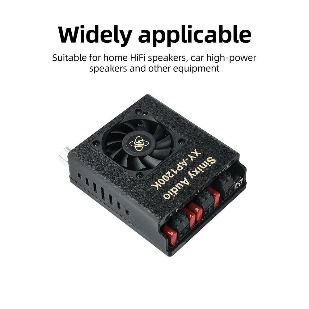 1200W 10A Pure Power Amplifier Module 2.0 600W+600W Stereo Digital Audio Amplifier TPA3255 Amplifier Chip DC 18-51V XY-AP1200K
