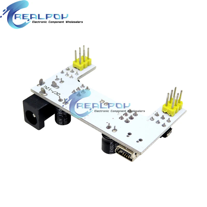 MB102 Breadboard Dedicated Power Supply Module Mini USB Black White 2 Way 3.3V 5V MB-102 Solderless Bread Board