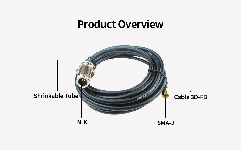 ZIISOR  LoRa Meshcore Antenna 868 MHz for EU Meshtastic 868MHz Hotspot Antennas for Lorawan Long Range SMA Male with 3D-FB Cable