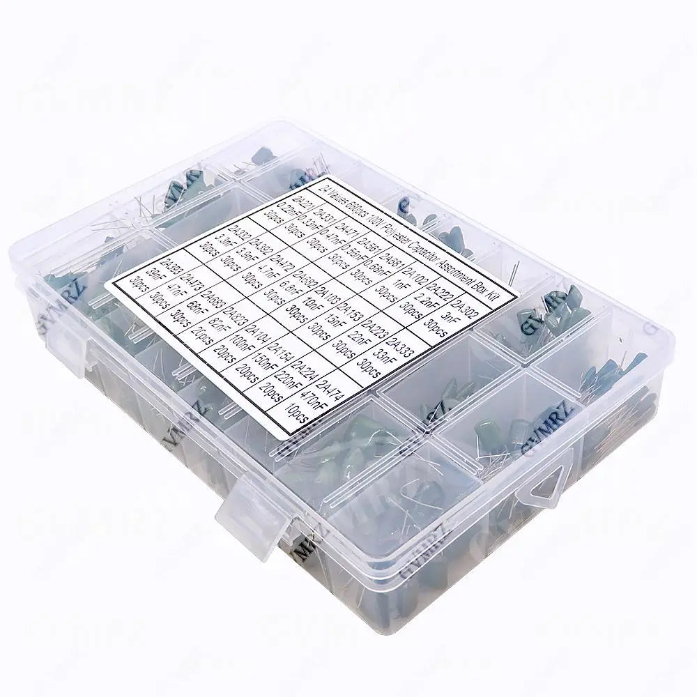 223 333 473 104 Polyester Film Capacitor KIT 330PF 470PF 560PF 102 222 472 103  1NF 2.2NF 10NF 22NF 47NF 100NF 0.1UF