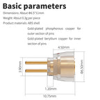 FiiO LC-78A MMCX Female to 0.78mm 2 Pin Male Earphone Adapter for FD11 FH11 FH3