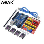 Cnc shield V3 engraving machine 3D Printe+ 4pcs DRV8825 driver expansion board for Arduino + UNOR3 with USB cable