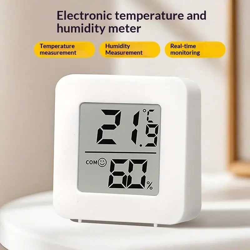 Temperature Gauge Mini LCD Digital Hygrometer: Indoor Room Humidity Meter Sensor Weather Home