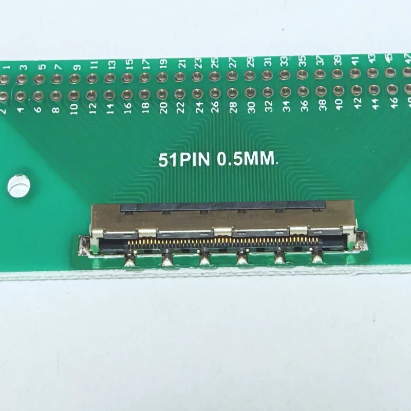 1pcs 51pin Lvds Adapter Board 0.5mm Pitch To 2.54mm Lcd Screen Adapter Lcd Test Board