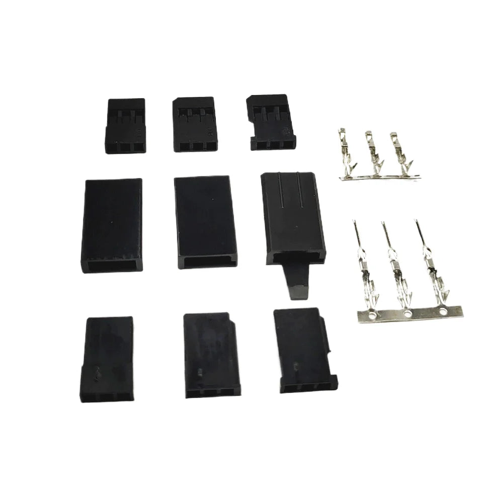 10-50Pcs Lockable JR Futaba Servo Connector Male Female Crimp Terminal Pin Set RC Battery Plug Kit
